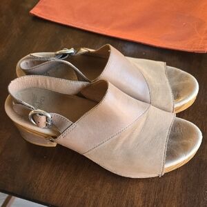 Dansko Tan Leather Mules